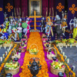 México City: A Day of the Dead Altar at the Basilica of the Virgin Guadalupe