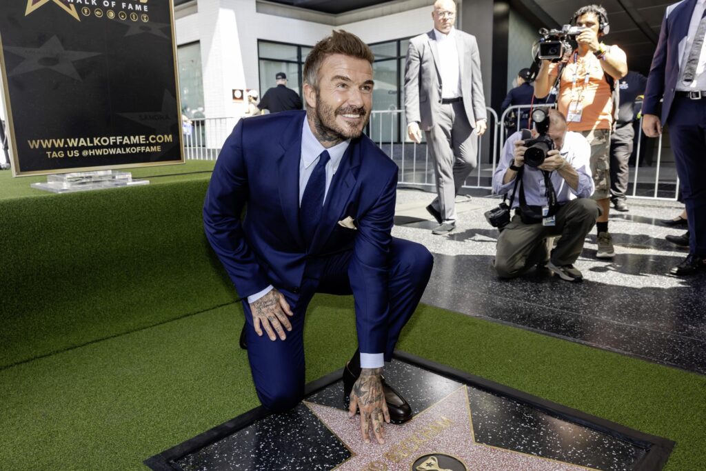 David Beckham recibe una estrella en el Paseo de la Fama de Hollywood